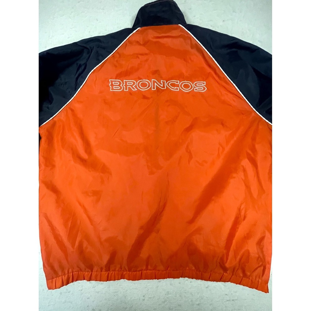 Denver Broncos Windbreaker Track Jacket Mens Multicolor Football NFL Full Zip - Picture 7 of 14